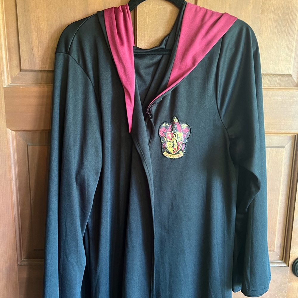Harry Potter robe (one size)and scarf and one piece pjs (size s)